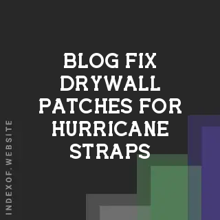 Best Way to Fix Drywall Patches for Hurricane Straps | DIY Repair Guide | Logo - Indexof